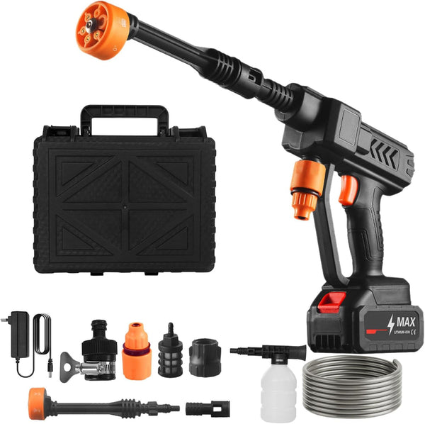 Portable High-Pressure Water Cleaning Gun - Cordless Car Washer & Garden Cleaner – alternate view