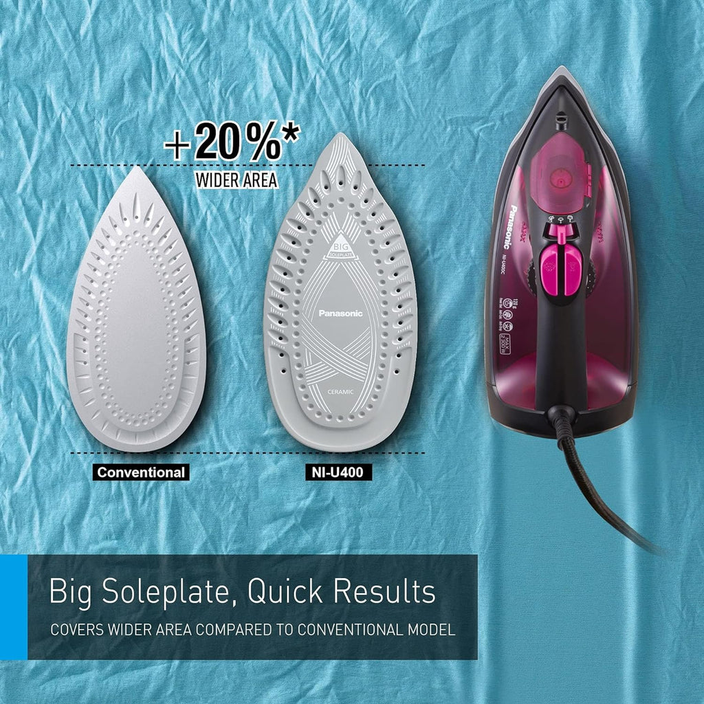 Silver Love CY-268 Dry & Steam Iron | Ceramic Soleplate with Self-Cleaning
