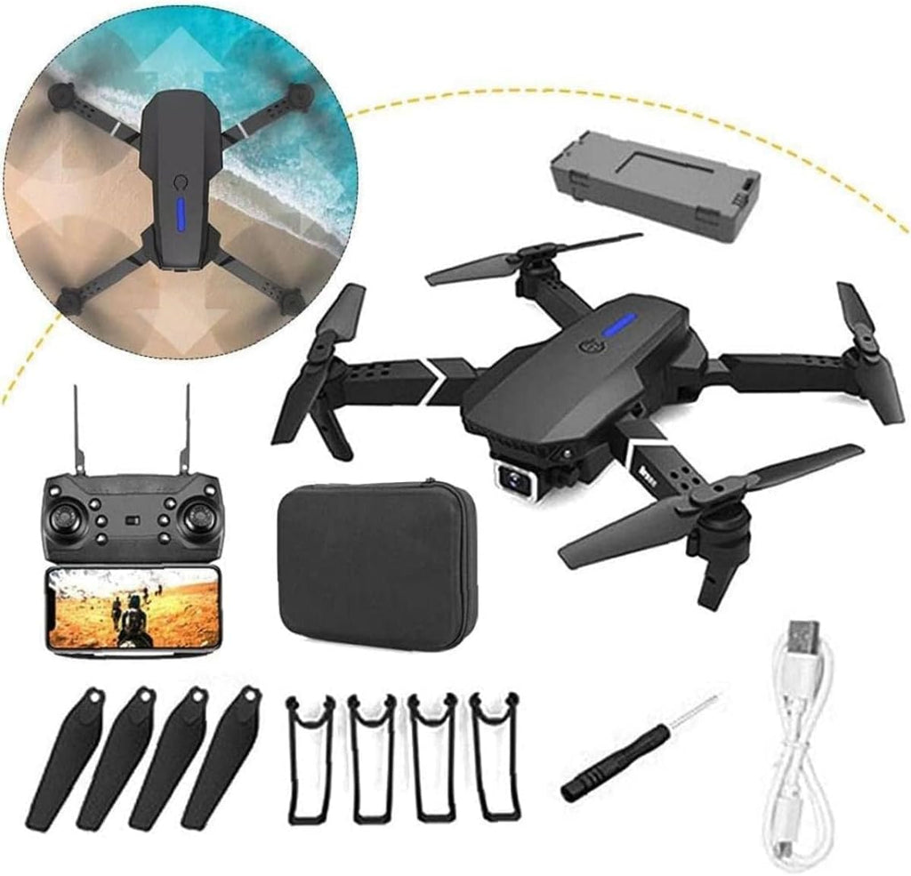 E88 Pro Drone | 4K HD Dual Camera, Foldable RC Quadcopter with WiFi FPV & App Control