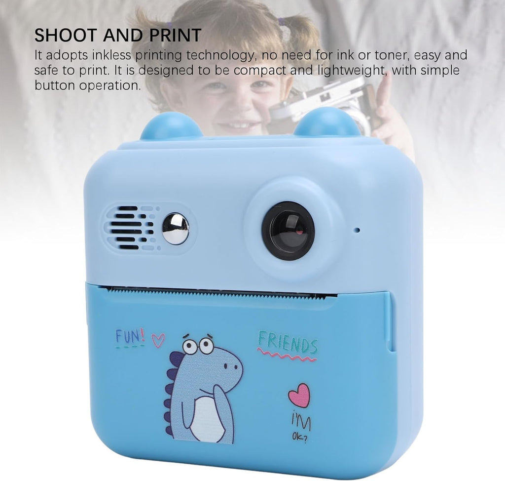 Instant Print Camera for Kids - 50MP HD Digital Camera with 16x Zoom & 2.4" IPS Screen