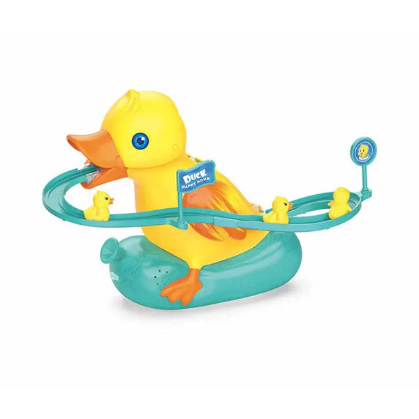 Mini Duck Climbing Stairs Toy | Electric Roller Coaster DIY Track for Kids – alternate view