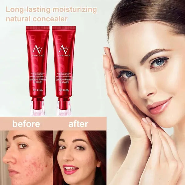 FV Makeup Foundation – Full Coverage Liquid Concealer & Acne Care Face Cream | Flawless Long-Lasting Finish (30ml) – alternate view