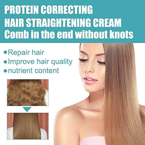 EELHOE Keratin Protein Hair Straightening Cream – Professional Smooth & Shine Formula for Frizz-Free, Silky Hair – alternate view