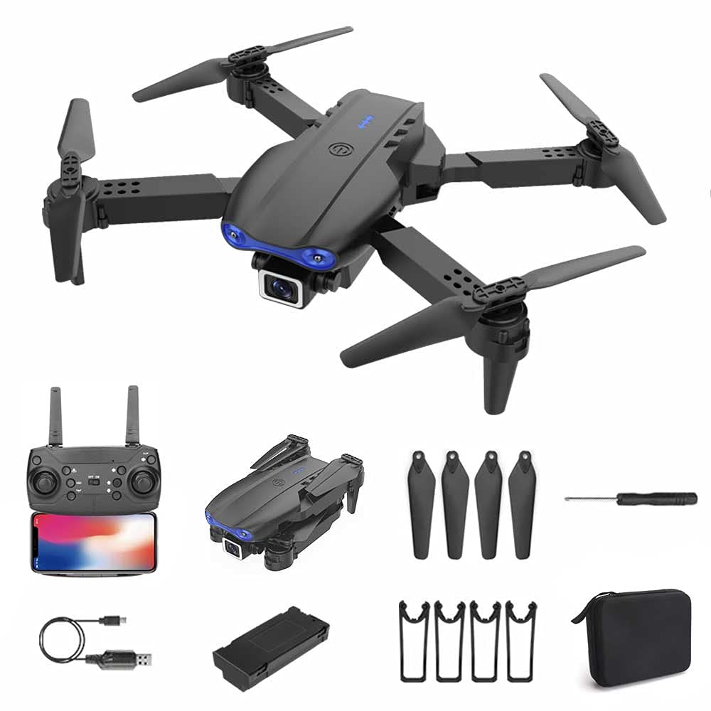 E99 Pro Drone with 4K HD Dual Camera - Obstacle Avoidance, Foldable Mini Drone