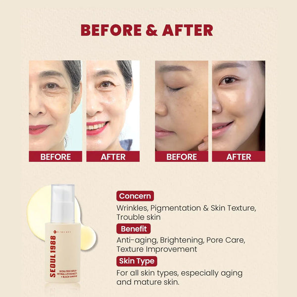 K-SECRET SEOUL 1988 Retinal Serum – 2% Advanced Retinal Liposome & 58% Black Ginseng Extract | Fine Lines & Skin Texture Refining Korean Skincare Serum – alternate view
