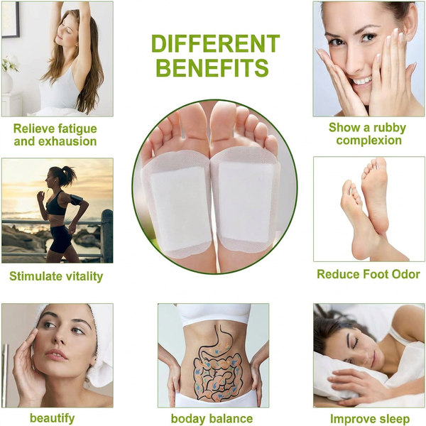 Kinoki Detox Foot Pads – Natural Foot Patches for Overnight Foot Care (10 Pads) – alternate view