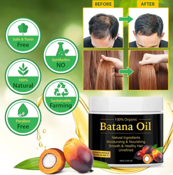 TCS Organic Batana Hair Elixir – 100% Natural Hair Growth & Repair Oil – alternate view