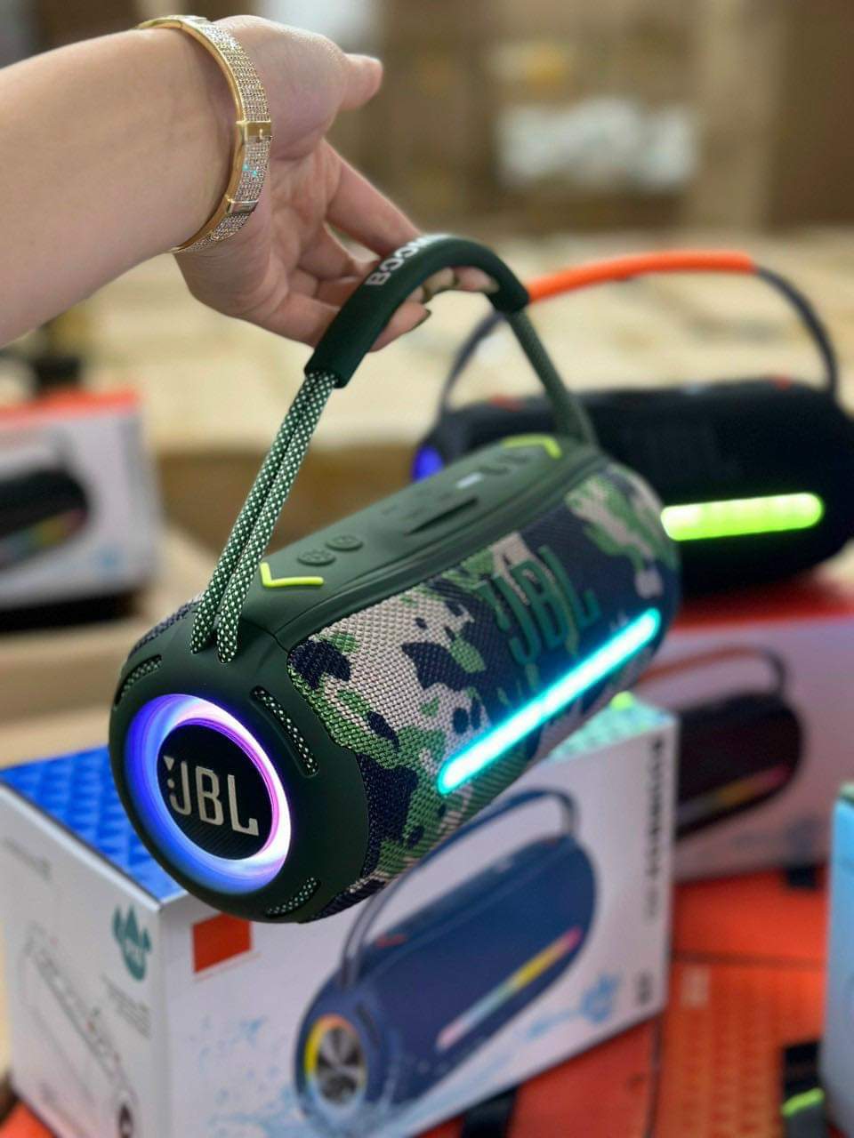 JBL X360 20W Bluetooth Outdoor Speaker β RGB LED, TWS Stereo, FM Radio