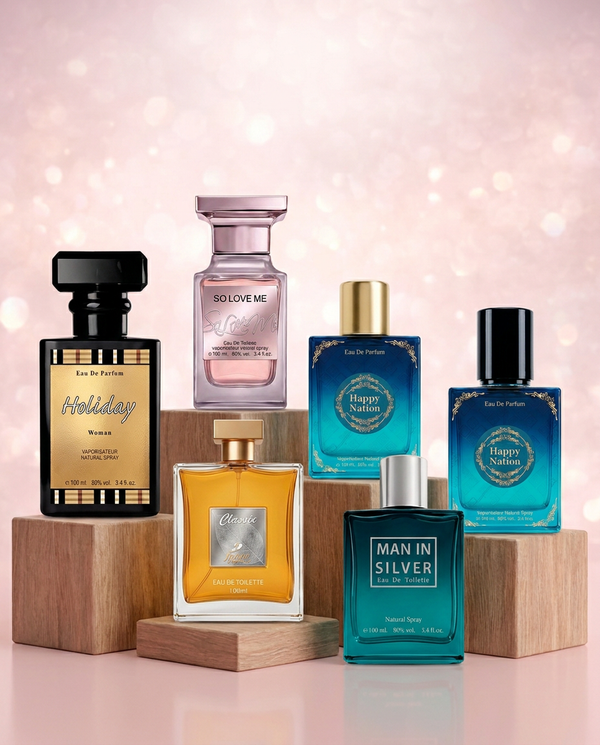 Luxury Perfume Collection – Set of 6 Premium Long-Lasting Fragrances
