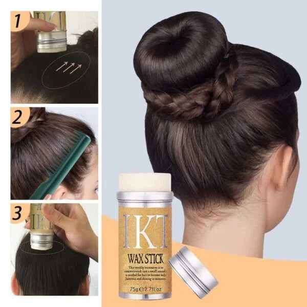 IKT Cire Stick Cheveux – Professional Hair Wax Stick for Smooth Edges, Flyaway Control & Natural Shine (75g) – alternate view