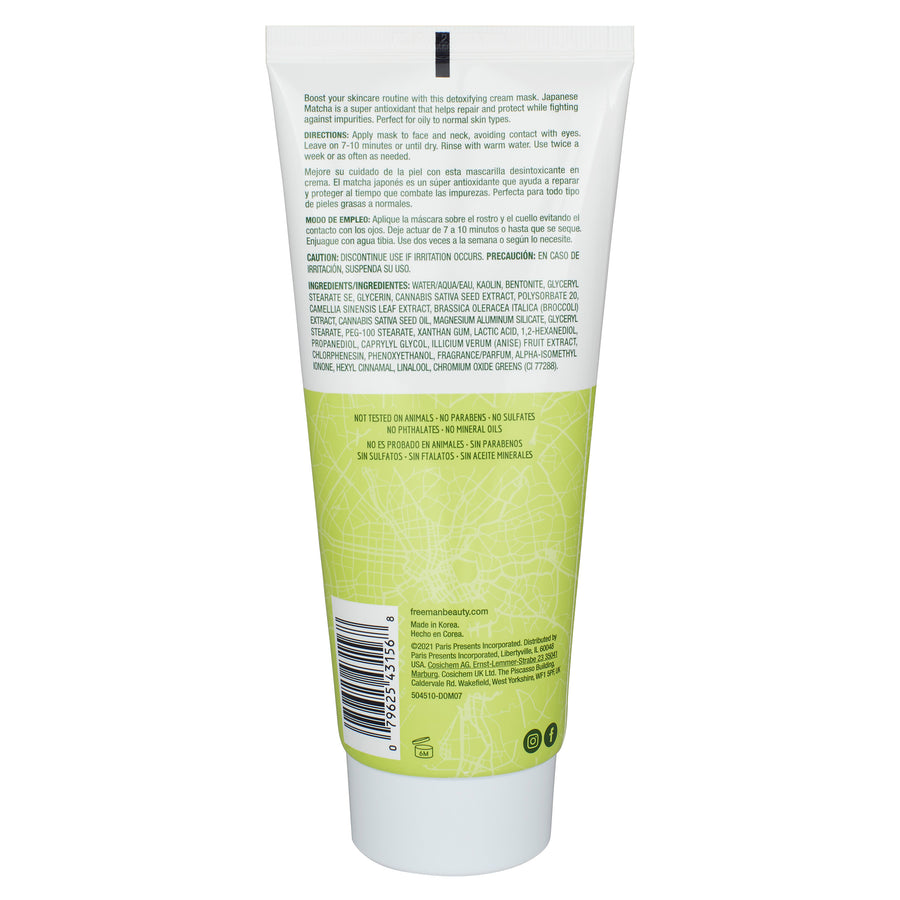 Detoxifying Japanese Matcha Cream Facial Mask – Pore Purifying Antioxidant Green Tea Skincare Treatment