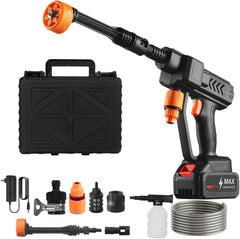 Portable High-Pressure Water Cleaning Gun - Cordless Car Washer & Garden Cleaner