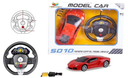 Steering Wheel Controlled RC Racing Speed Car - Rechargeable, Model Scale