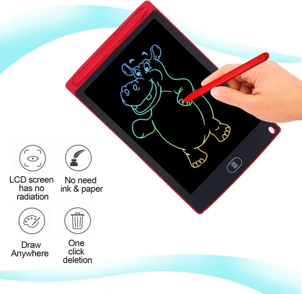 LCD Writing Tablet 8.5-Inch - Portable Erasable Reusable Writing & Drawing Pad for Kids