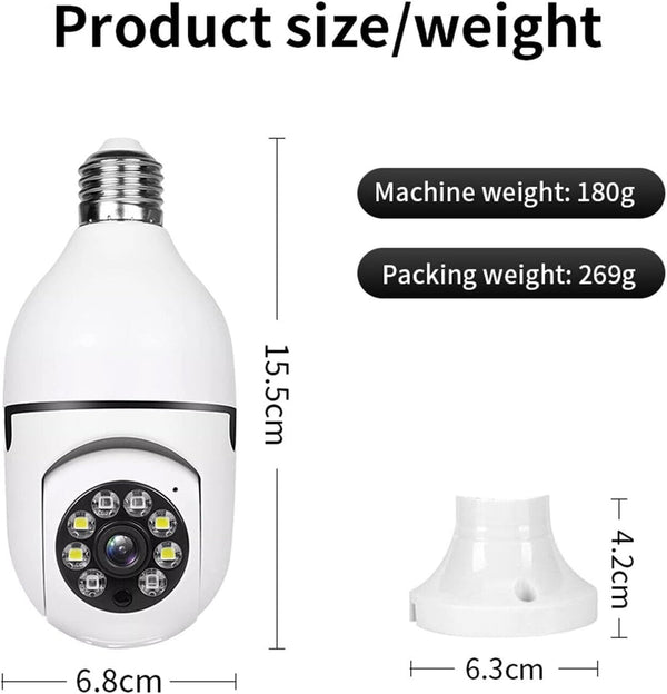 360° Captivating WiFi Panorama Camera - Outdoor Smart CCTV for Home Security – alternate view