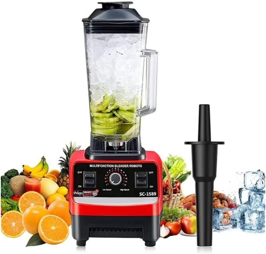 Commercial-Grade 4500W Blender - Silver Crust 2-in-1 Juicer & Smoothie Maker