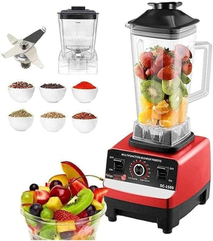 Commercial-Grade 4500W Blender - Silver Crust 2-in-1 Juicer & Smoothie Maker