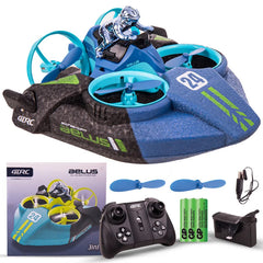 Quadcopter Remote Control Drone - 3-in-1 Air, Water & Land Mode