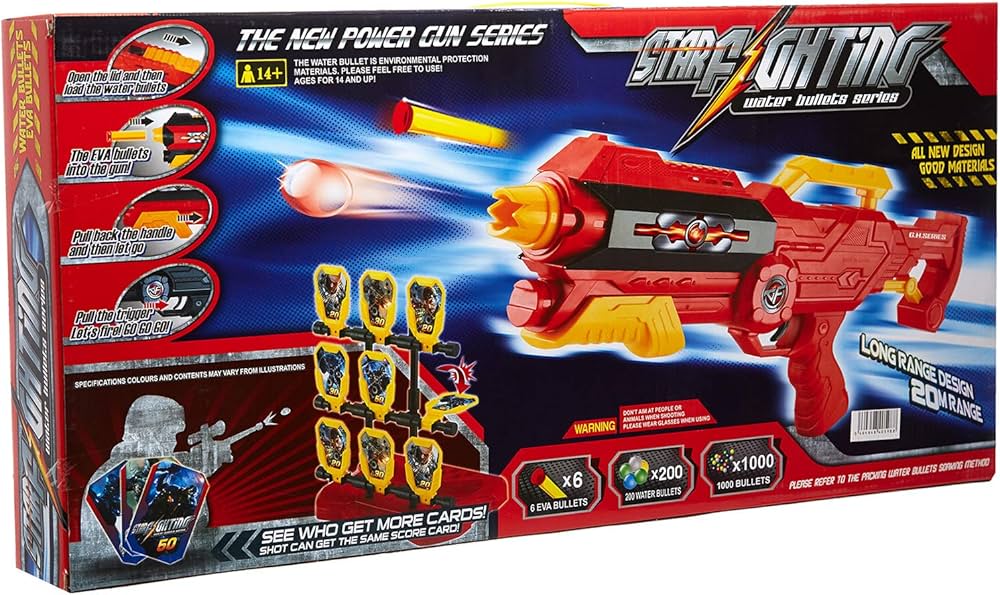 Star Fighting Water Bullet Series - Toy Gun with EVA & Water Bullets