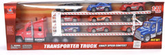 Truck with 9pcs Racing Cars - Toy Set for Kids 5-6 Years