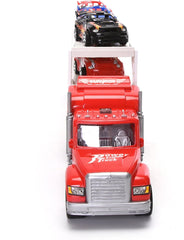 Truck with 9pcs Racing Cars - Toy Set for Kids 5-6 Years