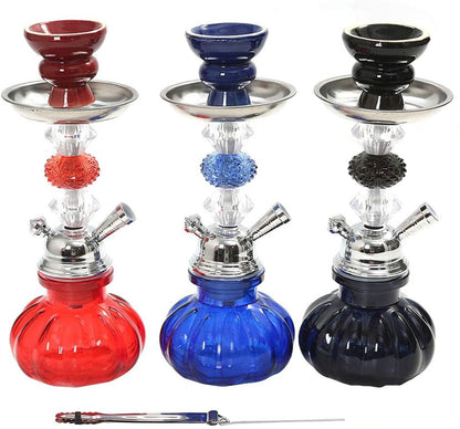 Portable Hookah Set | Mini Pumpkin Hookah with Accessories & Silicone Hose