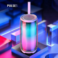 Calus Puls 5 Waterproof Speaker with 360° Light Show, JBL Pro Sound, and 12 Hours Playtime - Bluetooth Wireless, Dustproof
