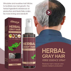 South Moon Herbal Gray Hair Reverse Essence Spray – Natural Hair Darkening & Nourishing Treatment (100ml)