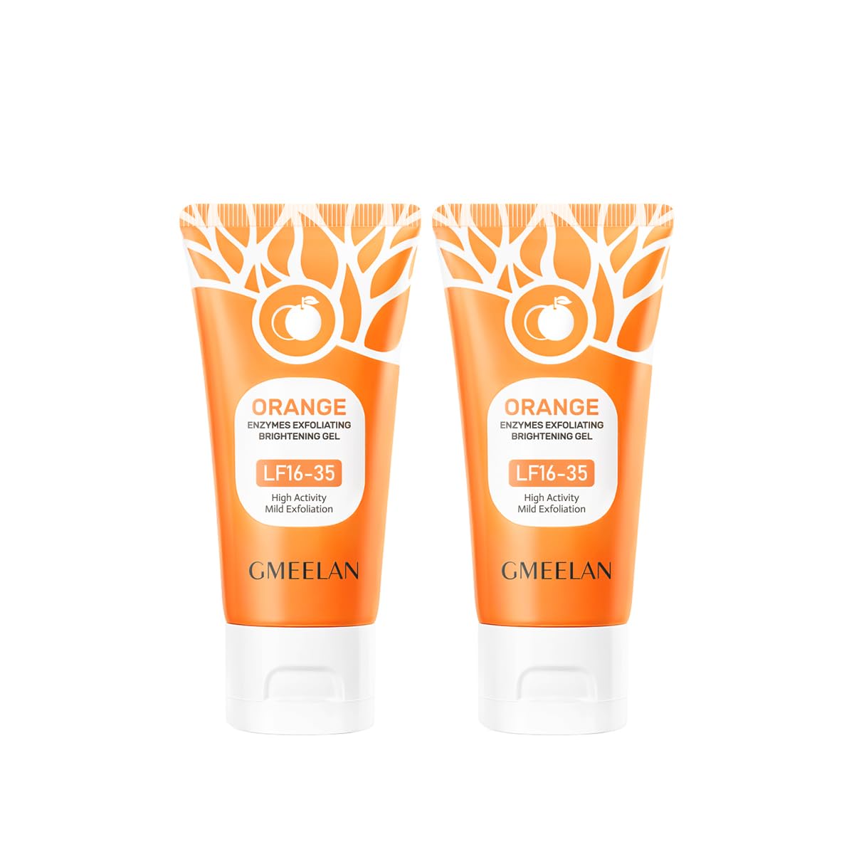 Orange Whitening Exfoliating Brightening Gel – Mild Citrus Facial Exfoliator for Smooth & Radiant Skin