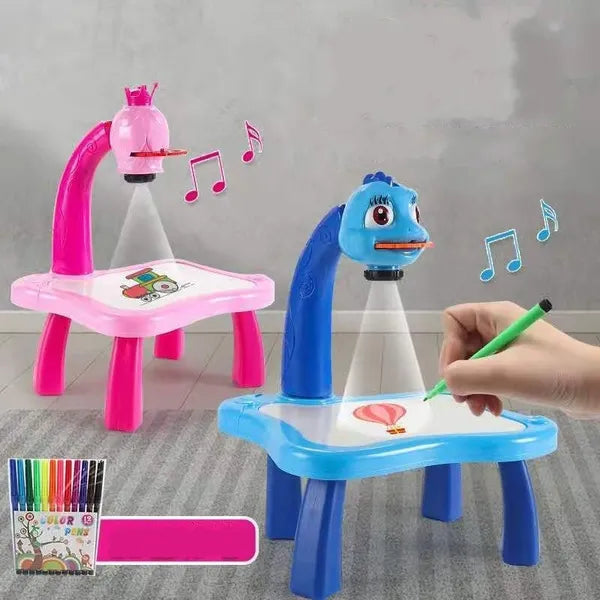 Intelligent LED Projector Art Drawing Table for Children