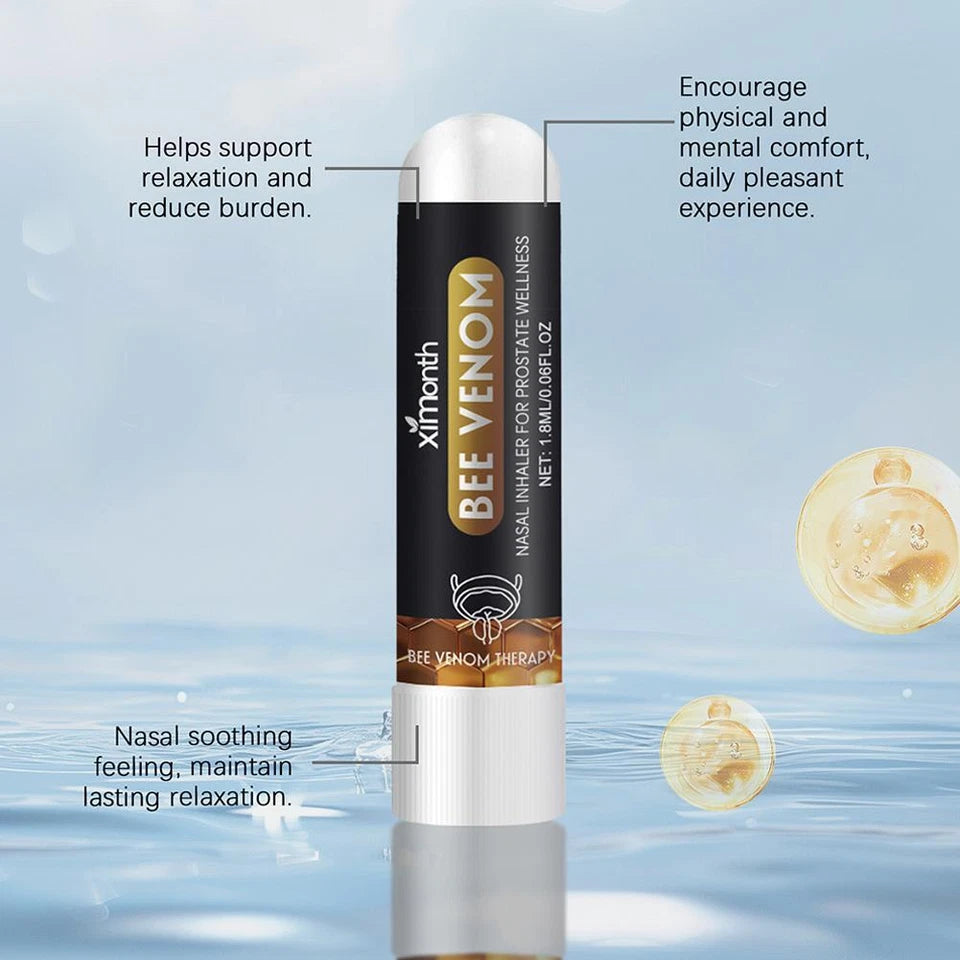 Ximonth Bee Venom Nasal Inhaler for Prostate Wellness - Stick for Men’s Circulation & Vitality Support