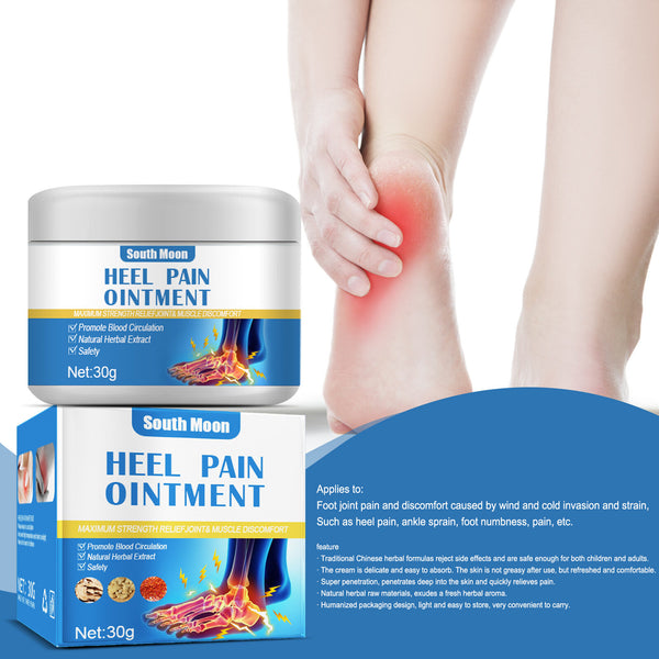 South Moon Heel Pain Herbal Ointment – Natural Pain Relief Cream for Heel, Arthritis, Rheumatism & Bone Spur Treatment