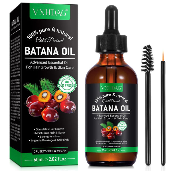 100% Pure Batana Oil from Honduras – Natural Hair Growth & Repair Treatment - Nourishes, Strengthens & Restores Shine (2.02 fl oz) – alternate view
