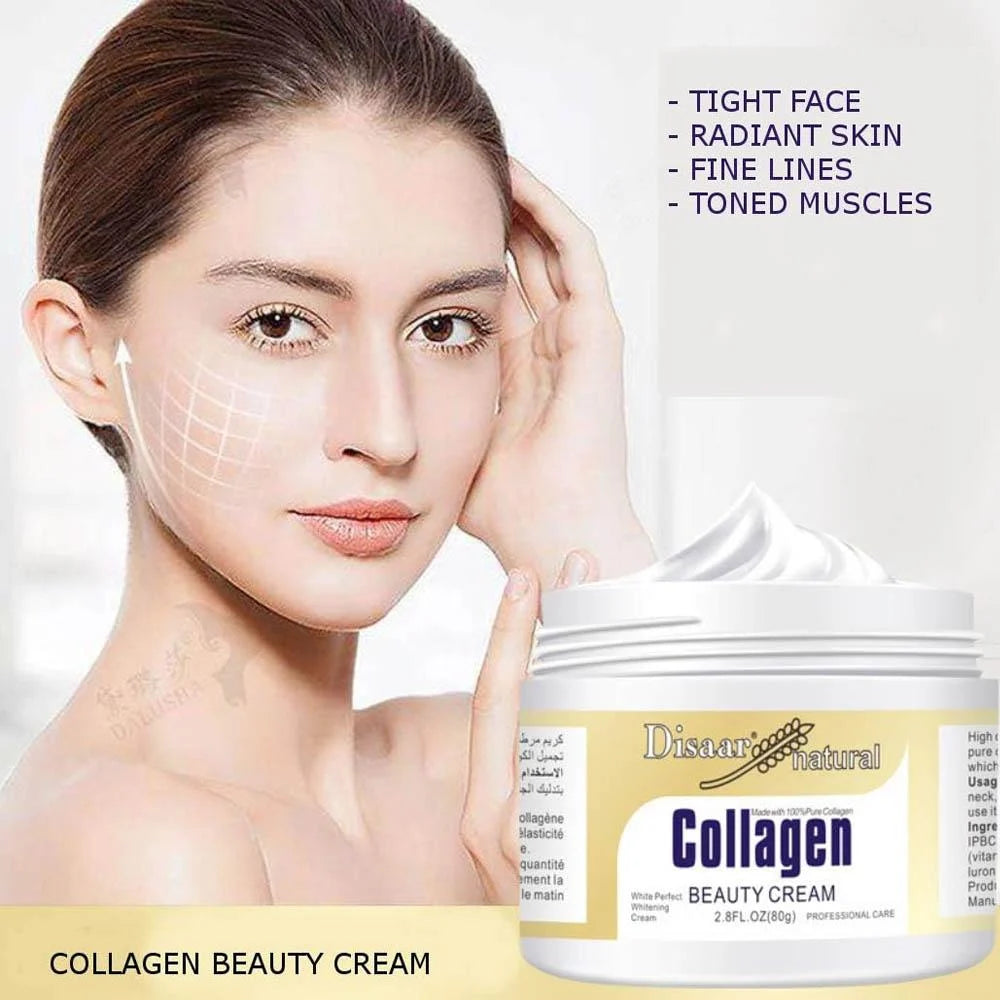 Disaar Collagen Beauty Cream – Firming, Brightening & Moisturizing Face Cream for Youthful, Radiant Skin (100g)