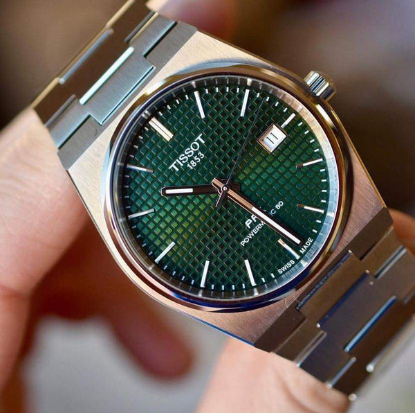 Tissot PRX Powermatic 80 Silver Stainless Steel Ice Blue Dial Automatic Watch