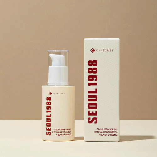 K-SECRET SEOUL 1988 Retinal Serum – 2% Advanced Retinal Liposome & 58% Black Ginseng Extract | Fine Lines & Skin Texture Refining Korean Skincare Serum