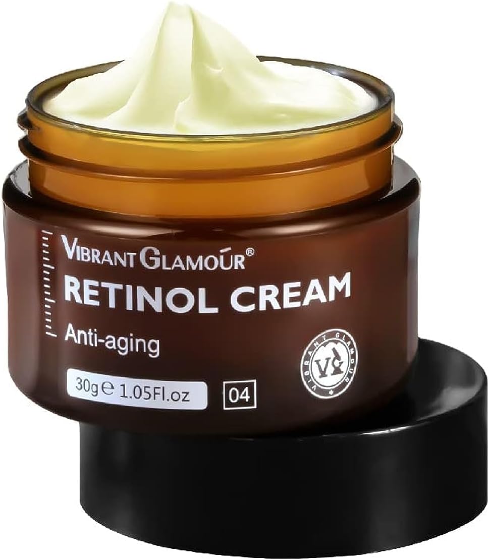 Retinol Face Cream – Whitening, Anti-Wrinkle & Deep Moisturizer for Dry Skin | Skin Firming & Rejuvenation