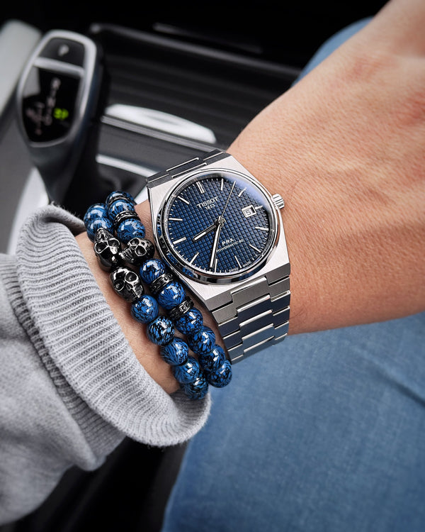 Tissot PRX Powermatic 80 Silver Stainless Steel Ice Blue Dial Automatic Watch