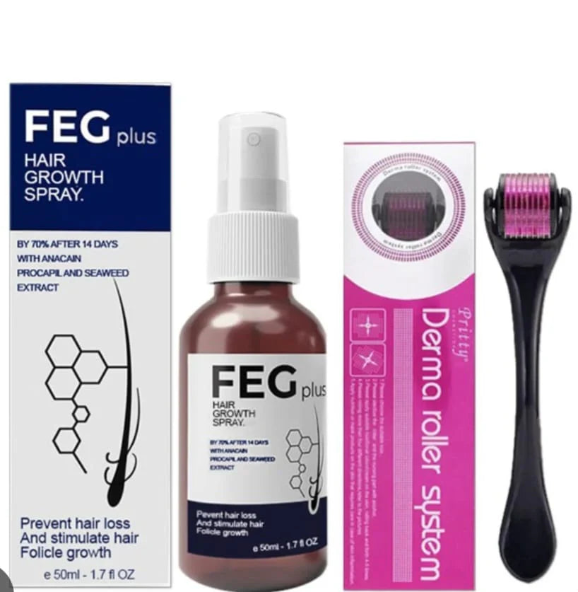 FEG Hair Growth Spray – Natural Anti-Hair Loss & Follicle Stimulating Treatment for Thicker, Fuller Hair (50ml)